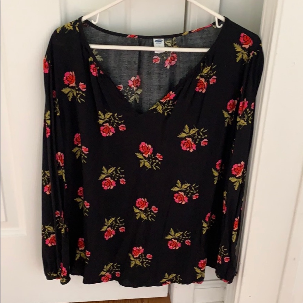 Old Navy floral shirt